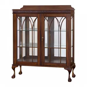 Витрина в стиле Чиппендейл МИГ632 DCSCD2-M купить в интернет магазине Мебель из массива. Звоните +7 495 961-63-63 Мебель Индонезии