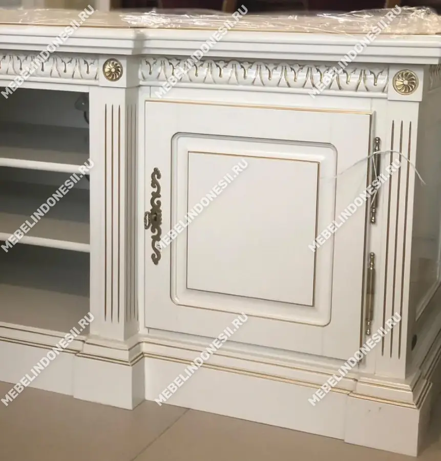Тумба под ТВ "Венеция" Орех 726  купить в интернет магазине Мебель из массива. Звоните +7 495 961-63-63 Тумбы ТВ из массива дерева
