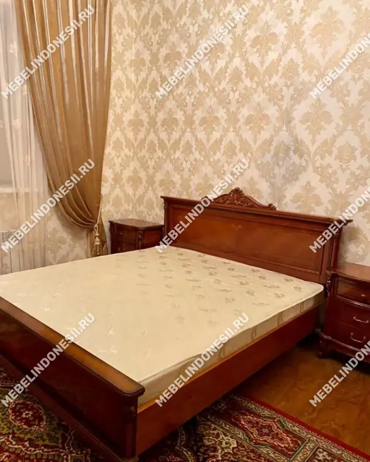 Кровать 180 "Фирензе" Орех 863  купить в интернет магазине Мебель из массива. Звоните +7 495 961-63-63 Кровати из массива дерева